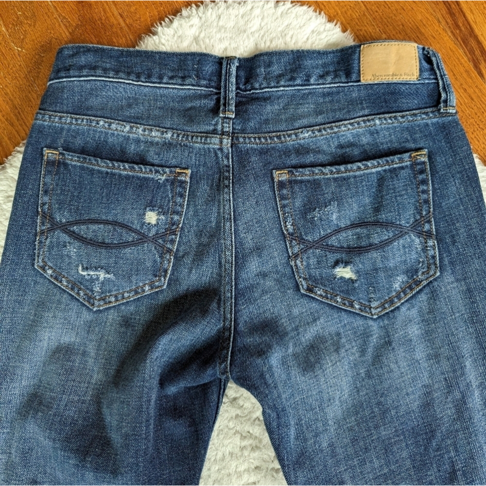 Abercrombie & FITCH boyfriend straight jean denim 2r 26 - Picture 5 of 11